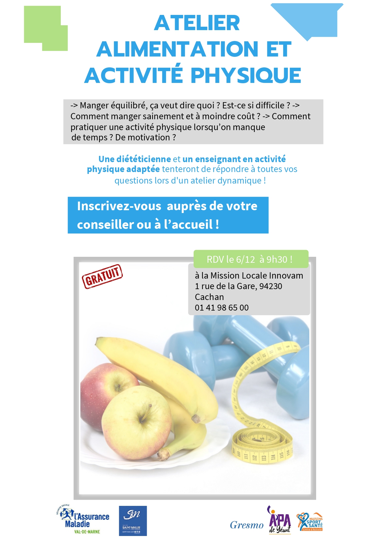 Atelier Alimentation Activité Physique