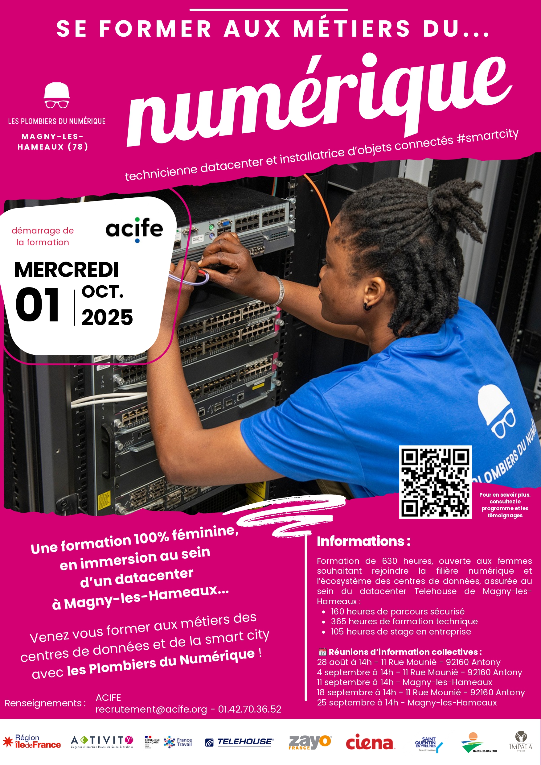 Formation 100% féminine en immersion dans un datacenter !
